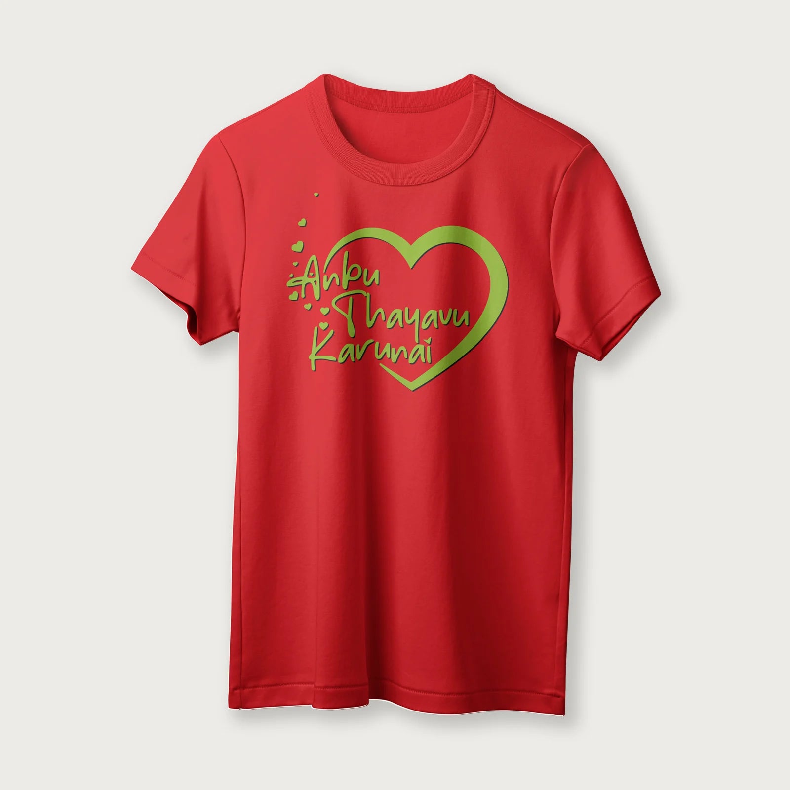 Anbu Thayavu Karunai | English | Unisex T-Shirt | 100% Cotton | Regular Fit | Spiritual Graphic Tee