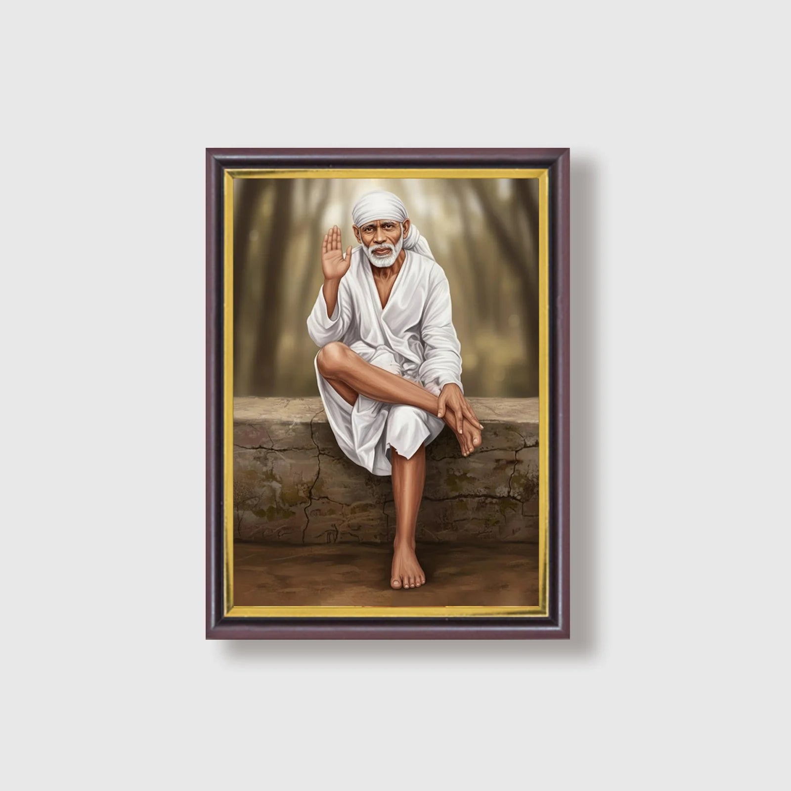 Shirdi Sai Baba | Spiritual Guru | Powerful Photo Frame | A3 | A4 | 6x8 inch D2