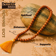 Devadaru Mala 108 beads 8mm copy
